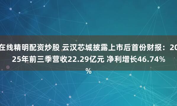在线精明配资炒股 云汉芯城披露上市后首份财报：2025年前三季营收22.29亿元 净利增长46.74%