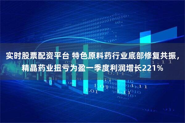 实时股票配资平台 特色原料药行业底部修复共振，精晶药业扭亏为盈一季度利润增长221%